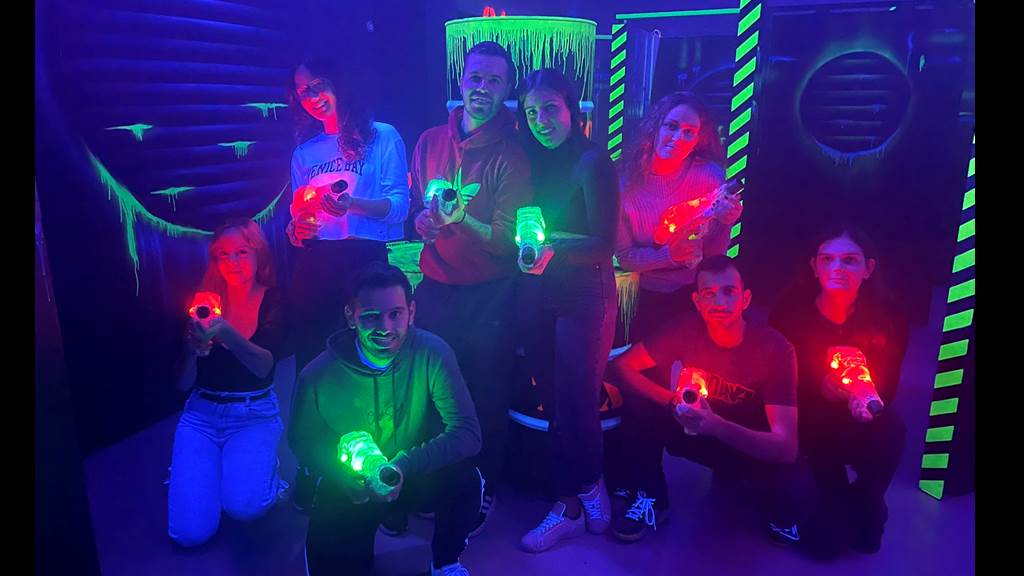 Mystery Lab Laser Tag Arena team photo